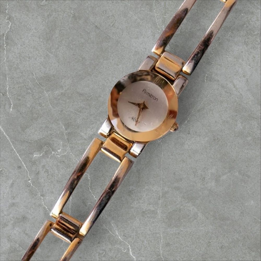 Armitron Women's Gold and Silver Watch - Picture 6 of 7